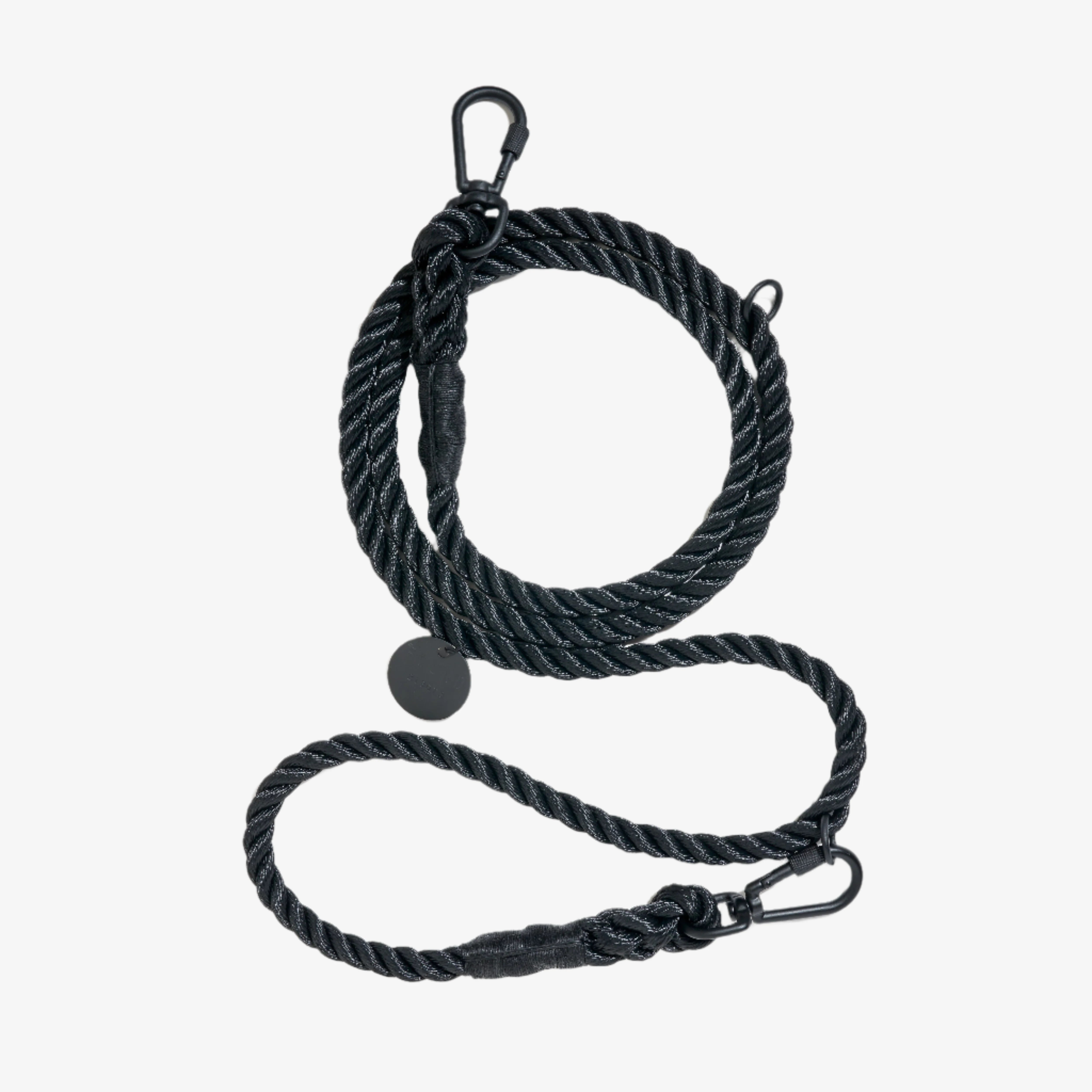 Adjustable Rope Lead - Matte Black – MUTTS Dog Goods Adjustable Rope Lead - Matte Black – MUTTS Dog Goods