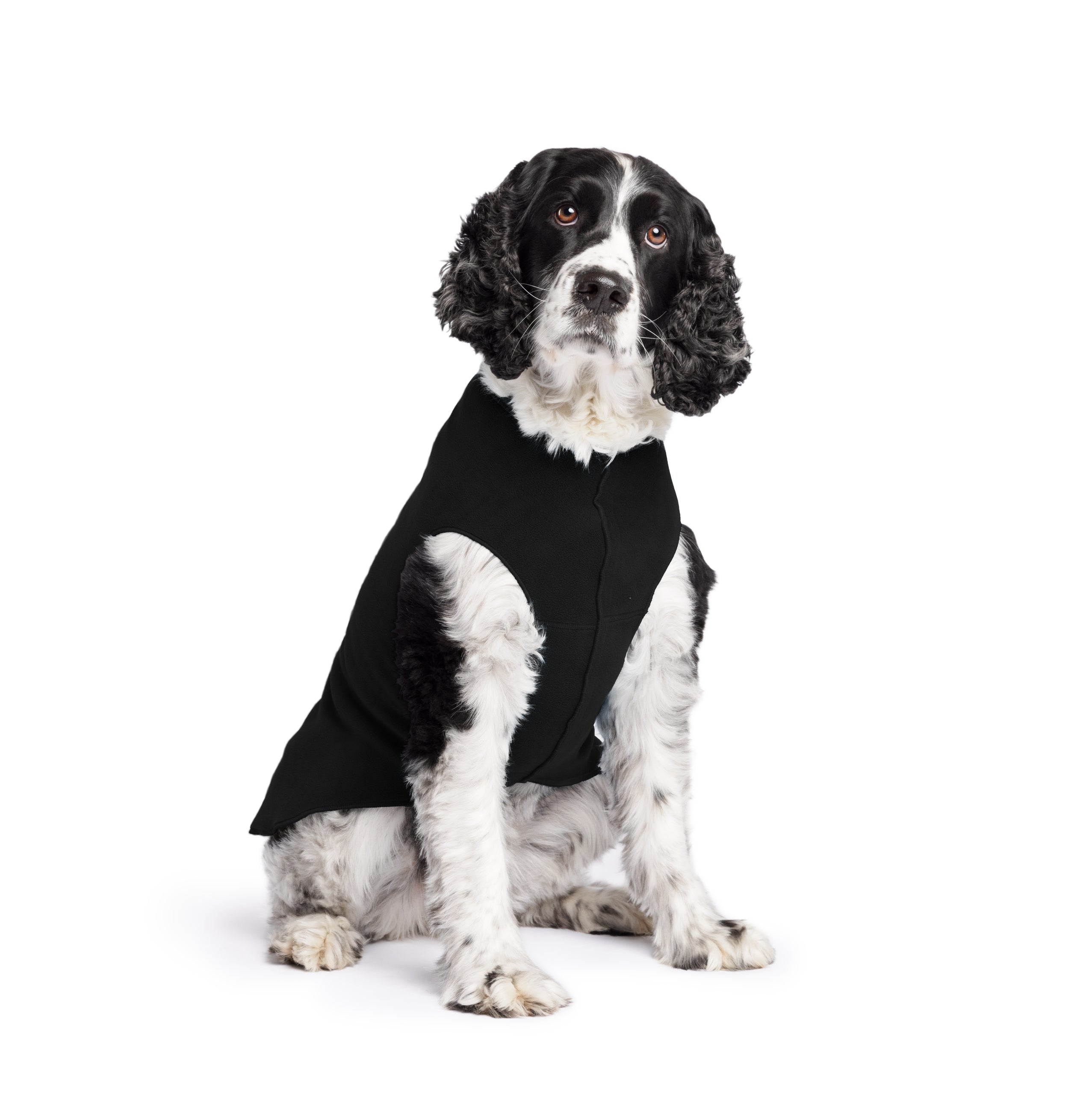 Recycled Fleece Dog Jumper - Black