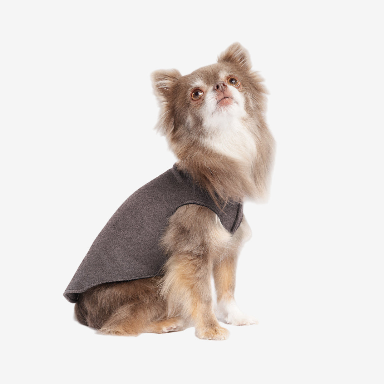 Recycled Fleece Dog Jumper - Charcoal