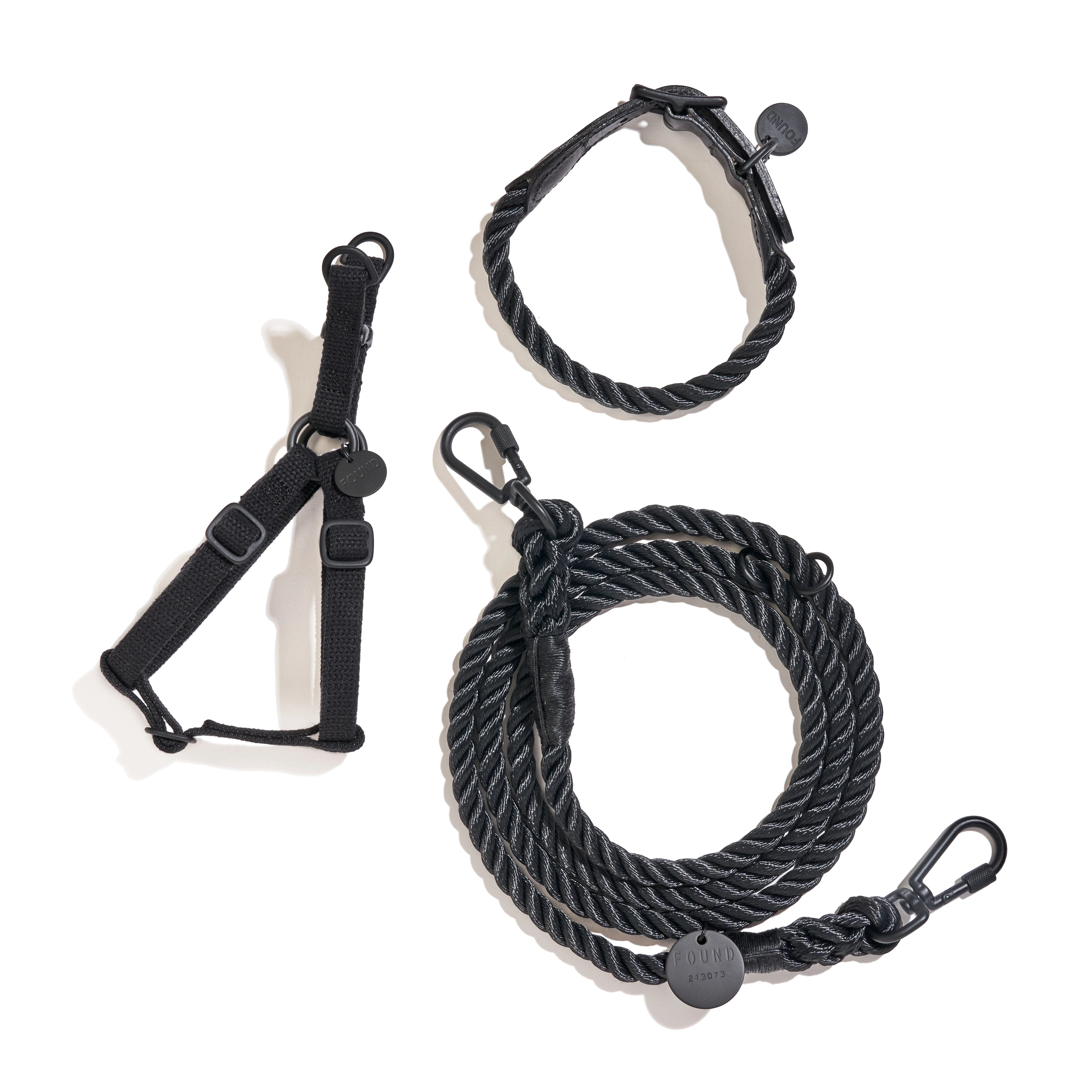 Adjustable Rope Lead - Matte Black