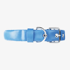 Puffed Leather Collar - Cornflower