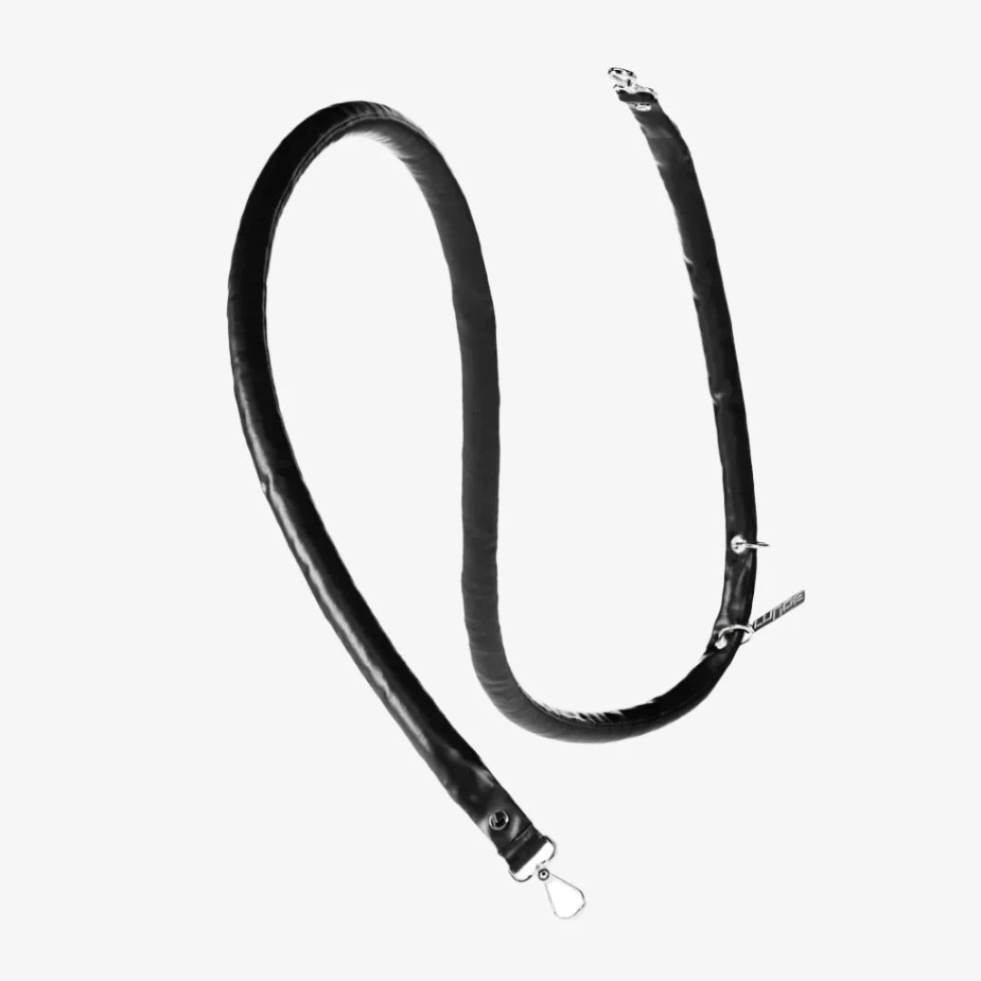 Puffed Leather Lead - Black