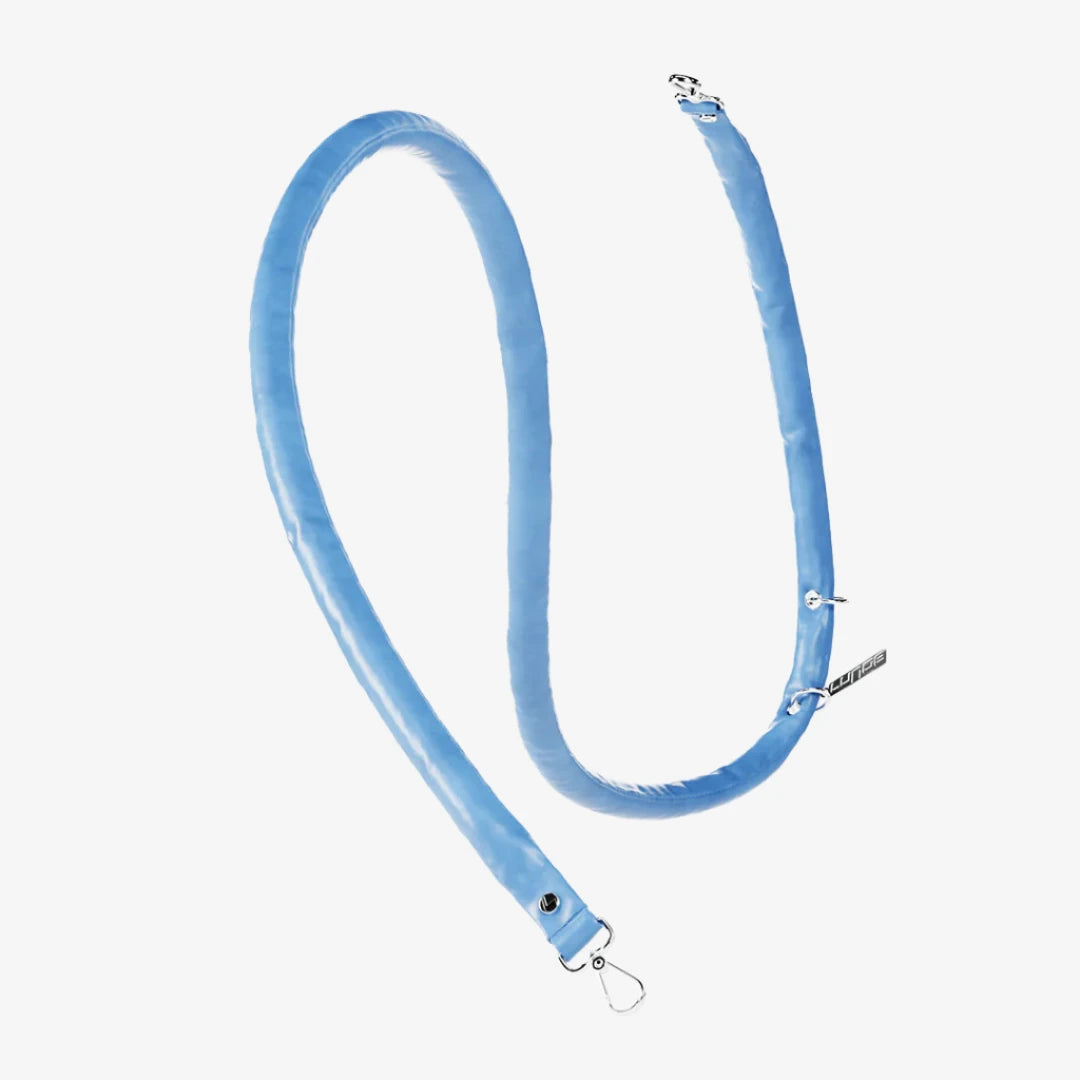 Puffed Leather Lead - Cornflower