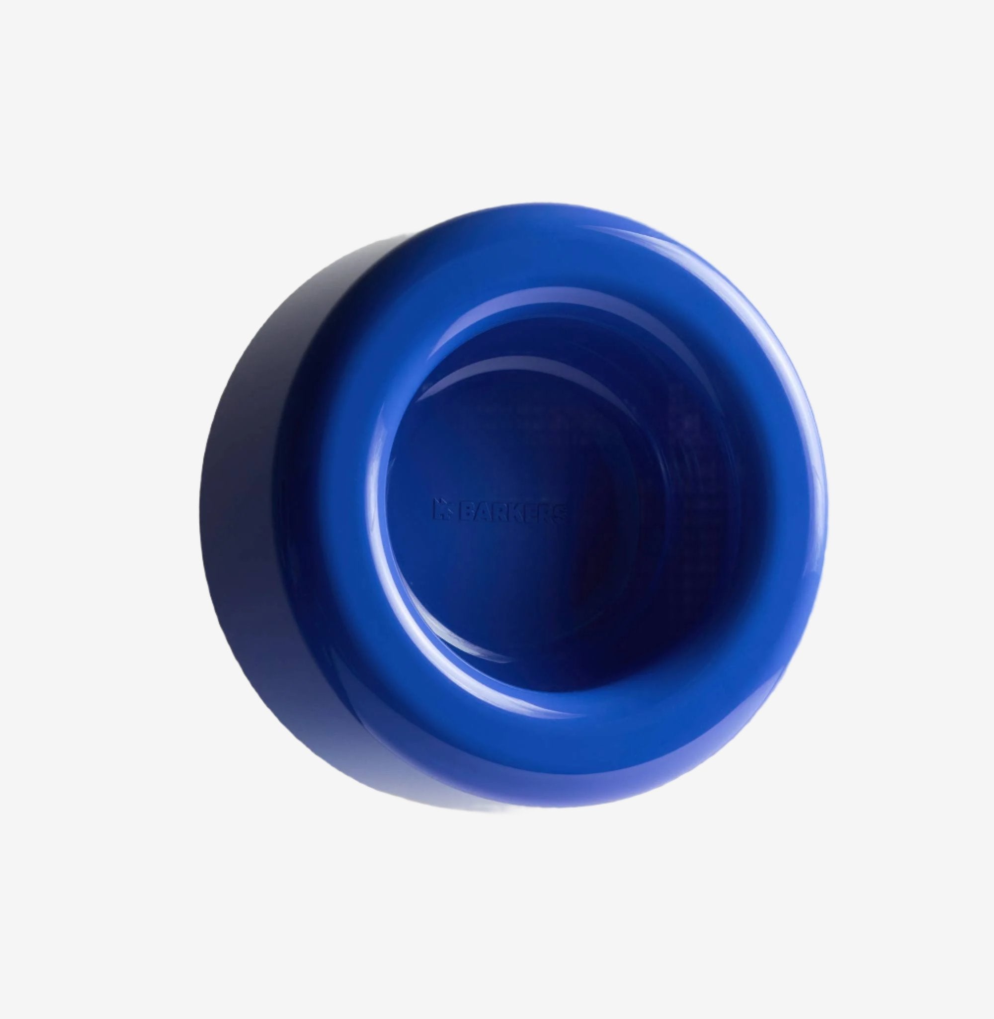 barkers dog bowl blue