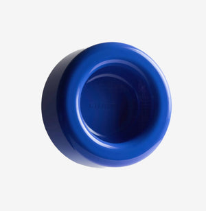 barkers dog bowl blue