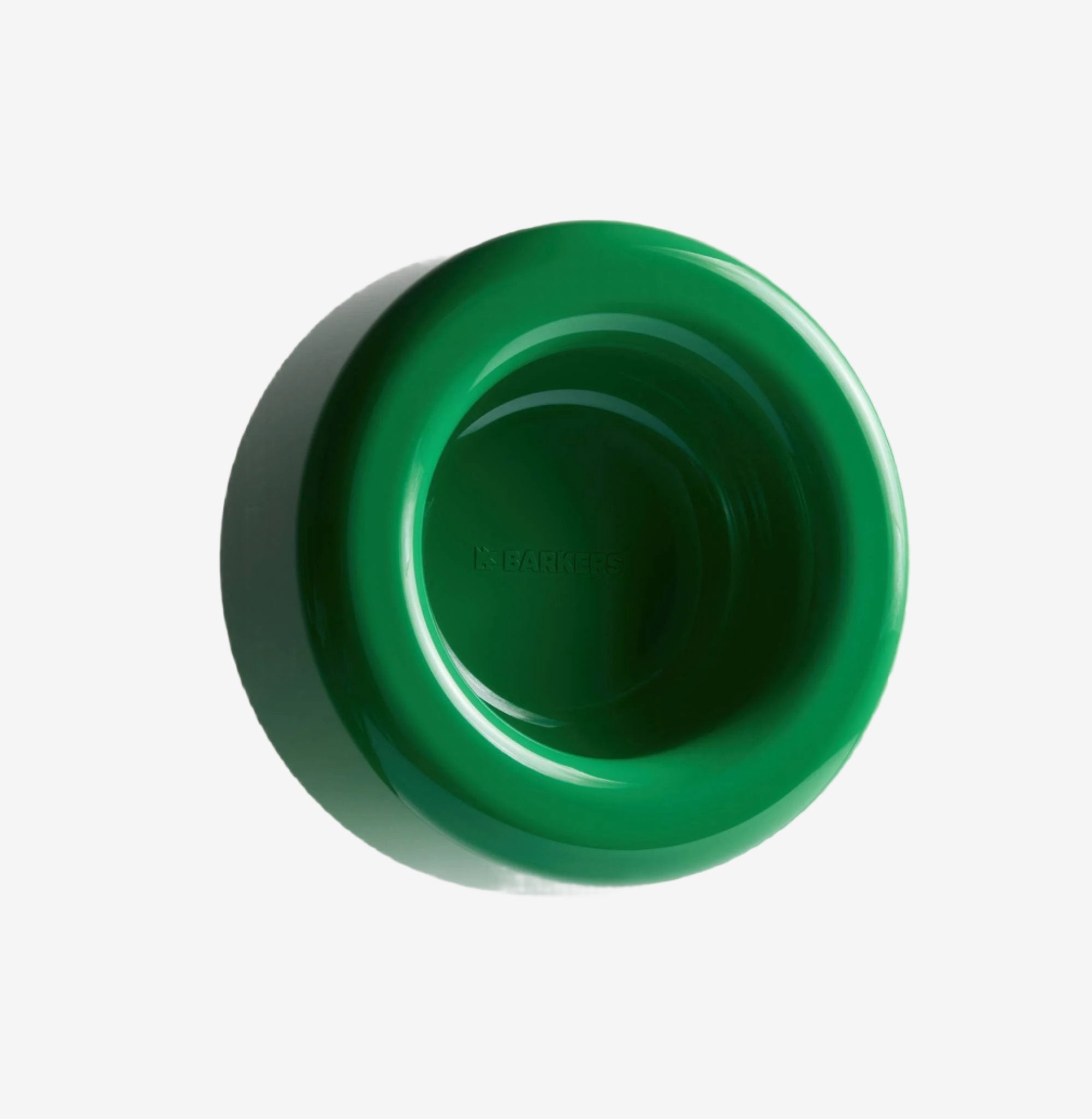 barkers dog bowl green