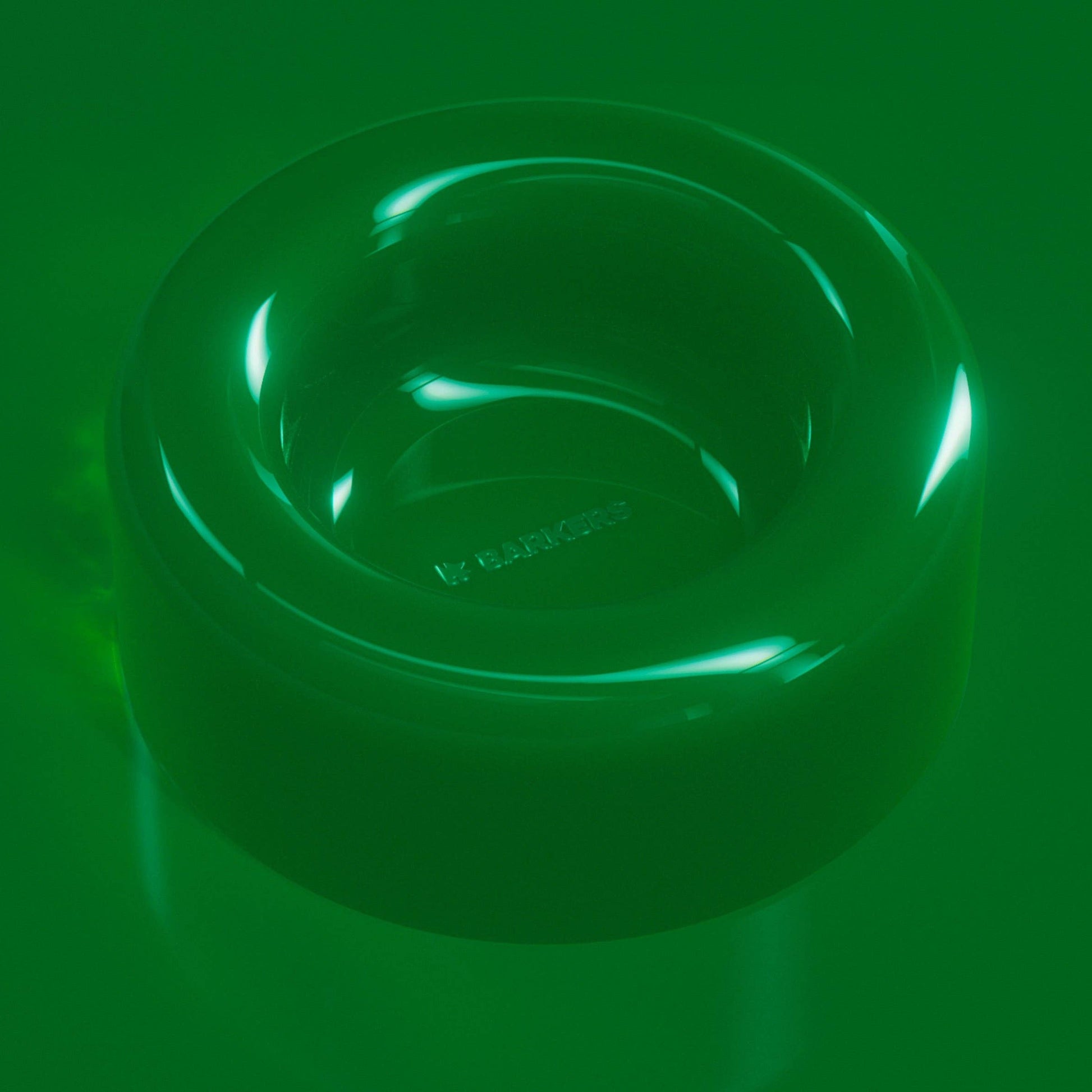 barkers dog bowl green