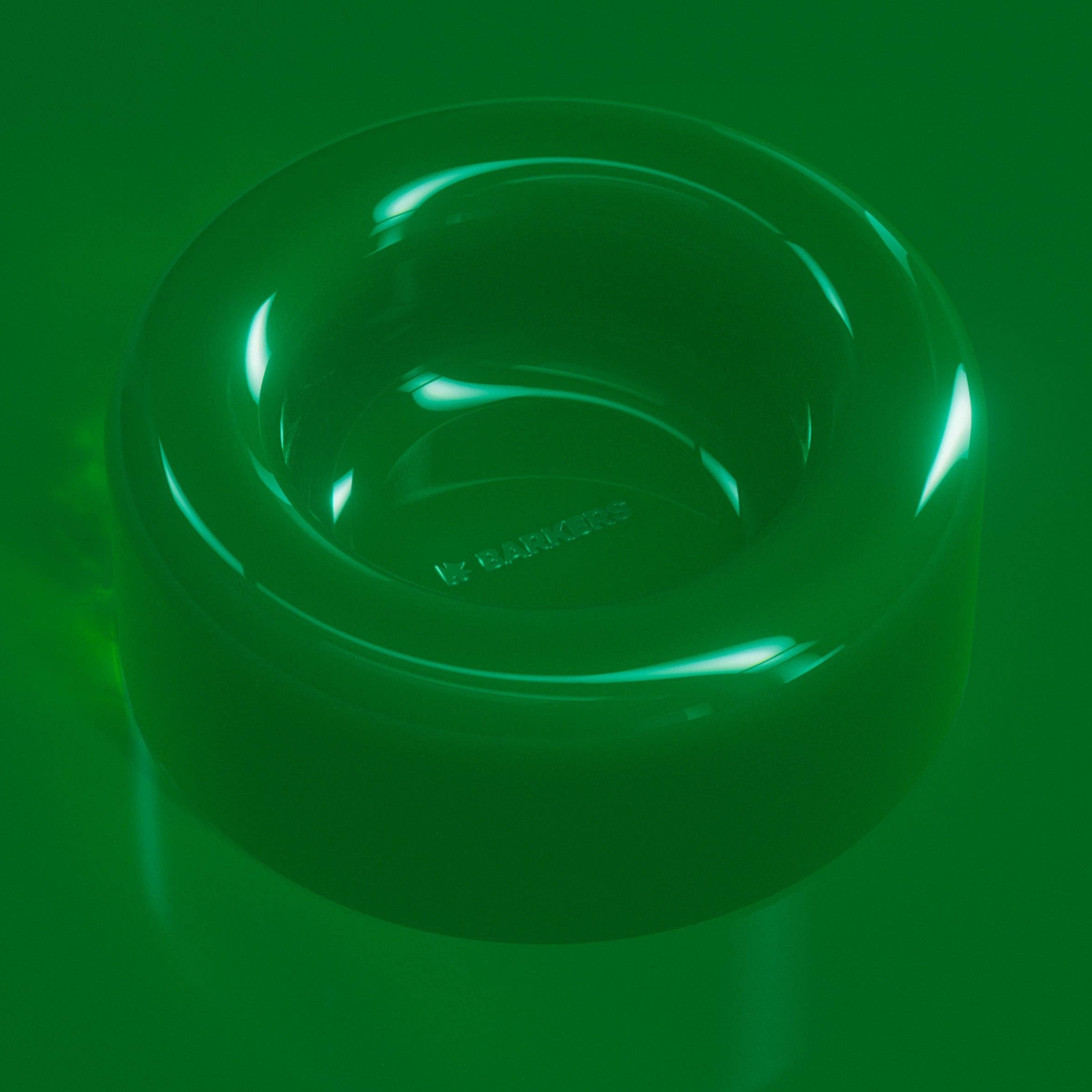 barkers dog bowl green