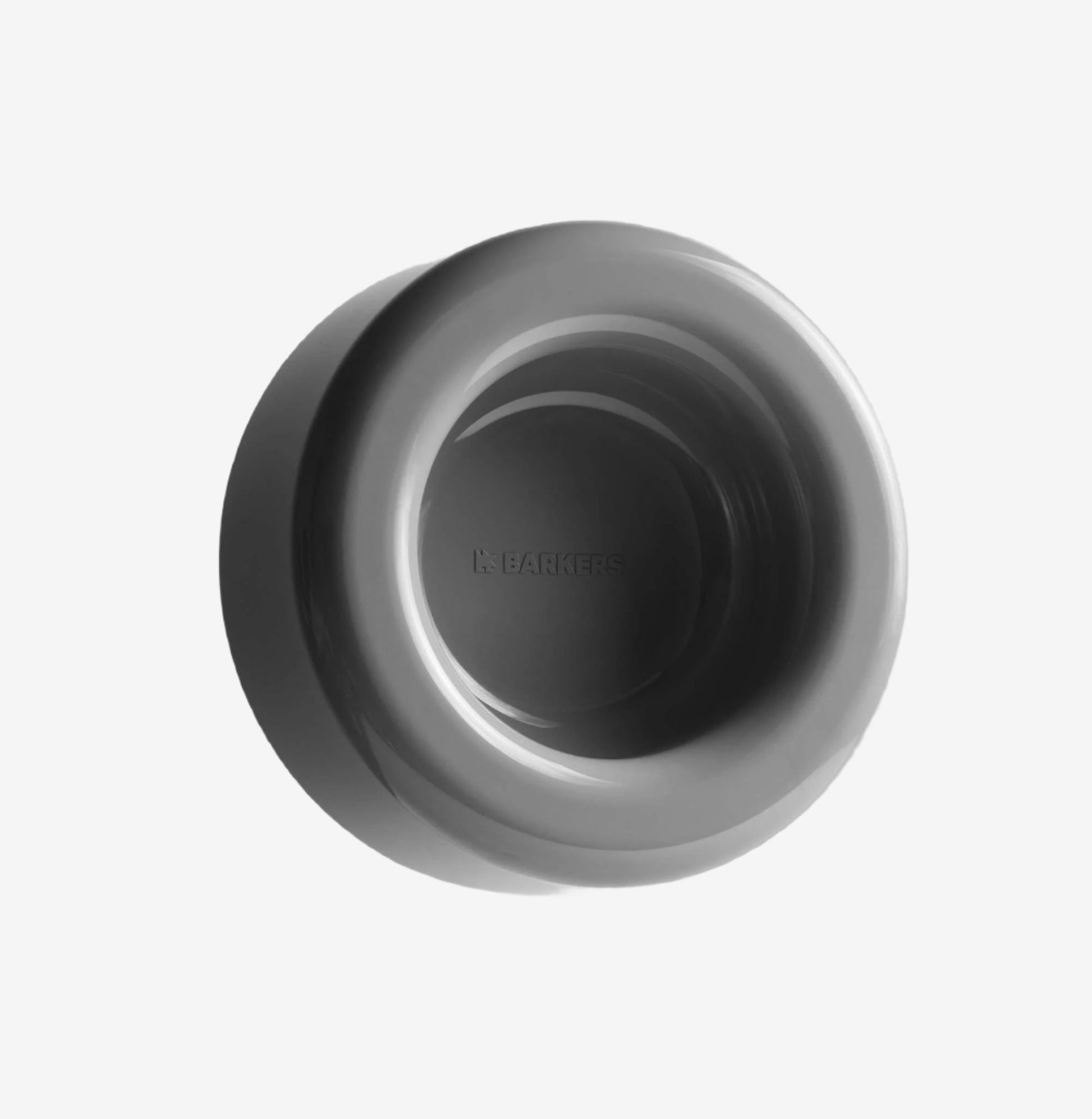 barkers dog bowl grey