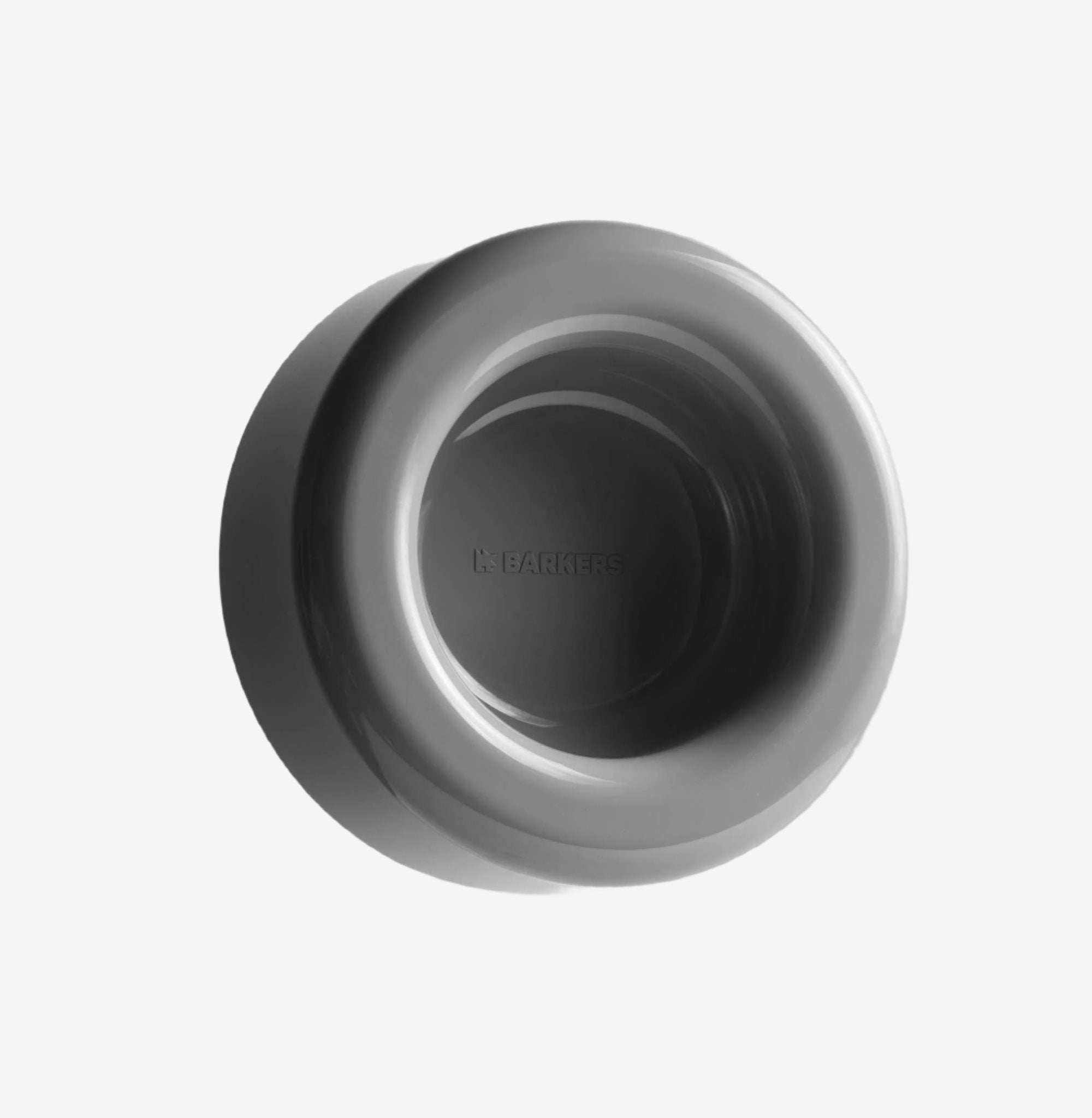 barkers dog bowl grey