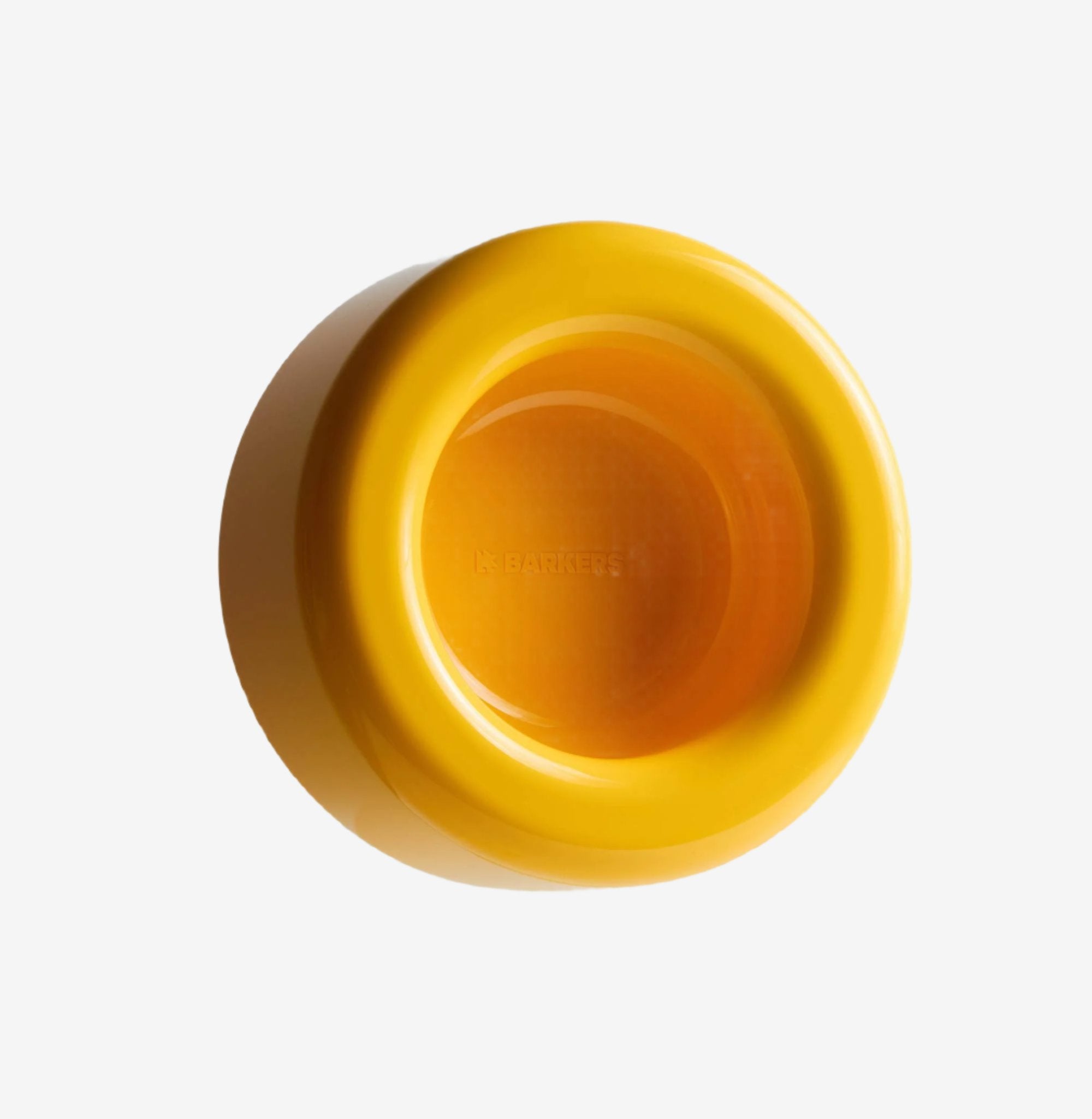 barkers dog bowl yellow