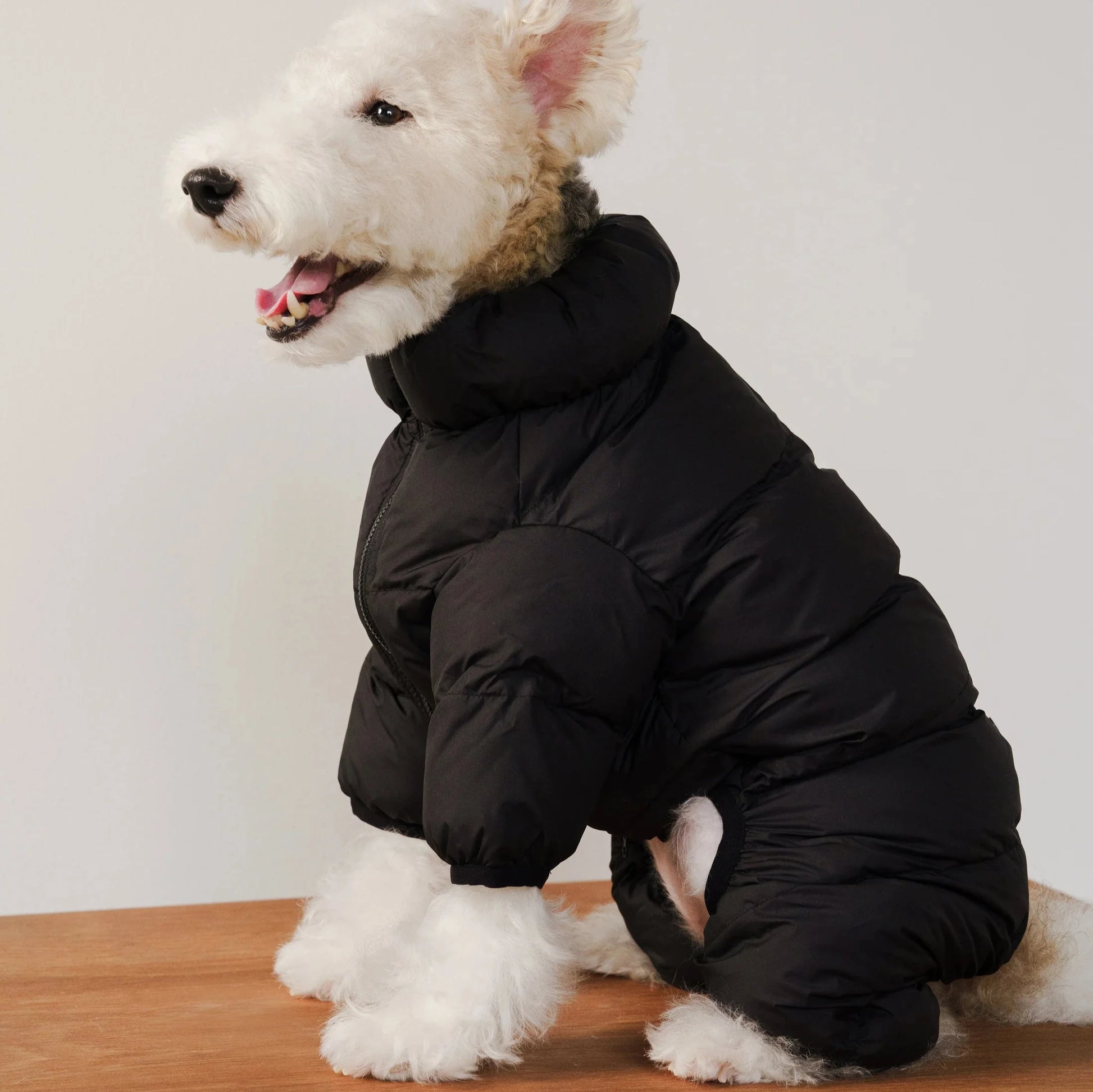 Puffer Jacket Onesie Pure Black - Main Image