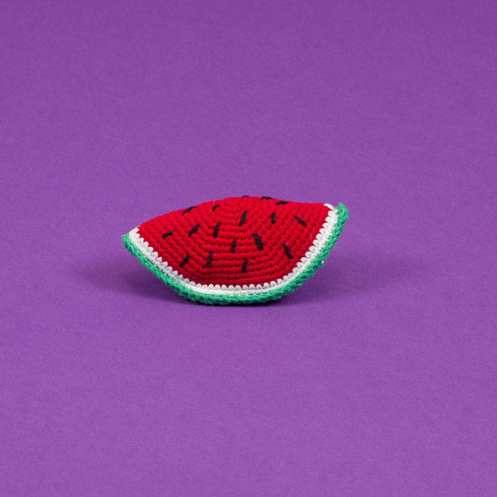 Hand Crochet Watermelon Dog Toy