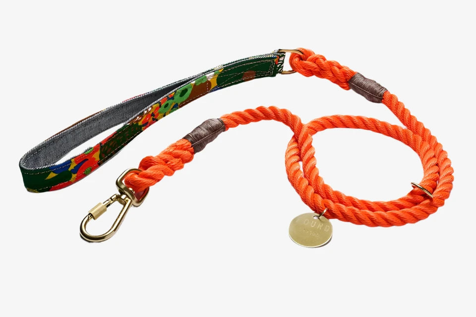 Limited Edition Vintage Floral Rope Lead