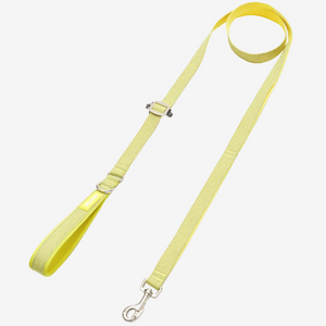 yellow lemon dog lead reflective